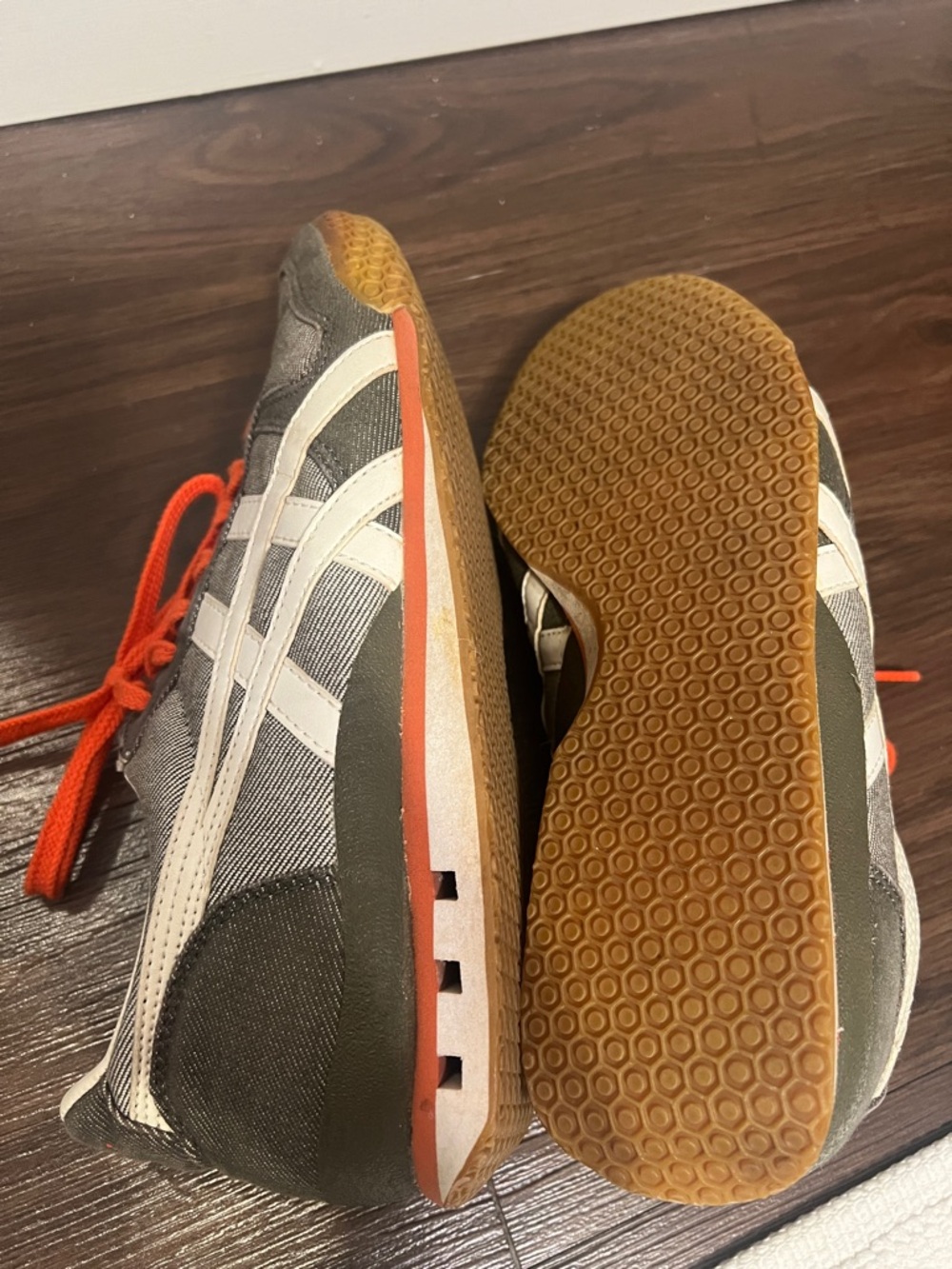 Onitsuka Tiger by Asics Women's Gray and Orange Sneakers - Picture 5 of 7